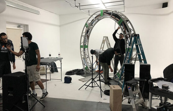 building the portal at Cold Creek Productions studio